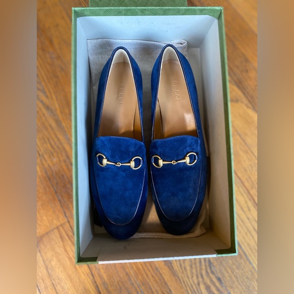 Gucci Women's Gucci Jordaan Suede Loafer - Picture 3 of 15